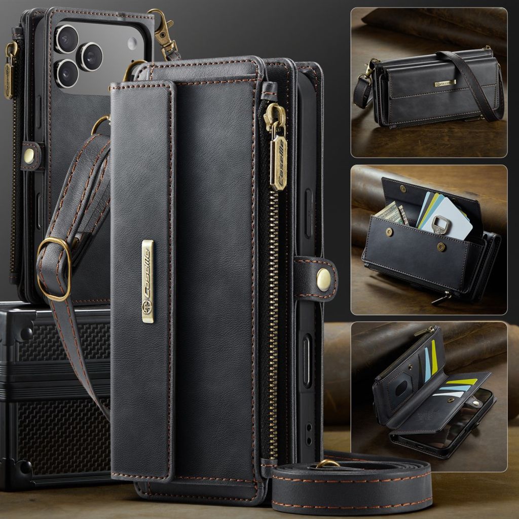 CaseMe iPhone 17 Pro Max/iPhone 18 Pro Max Kotelo C39 Series Musta