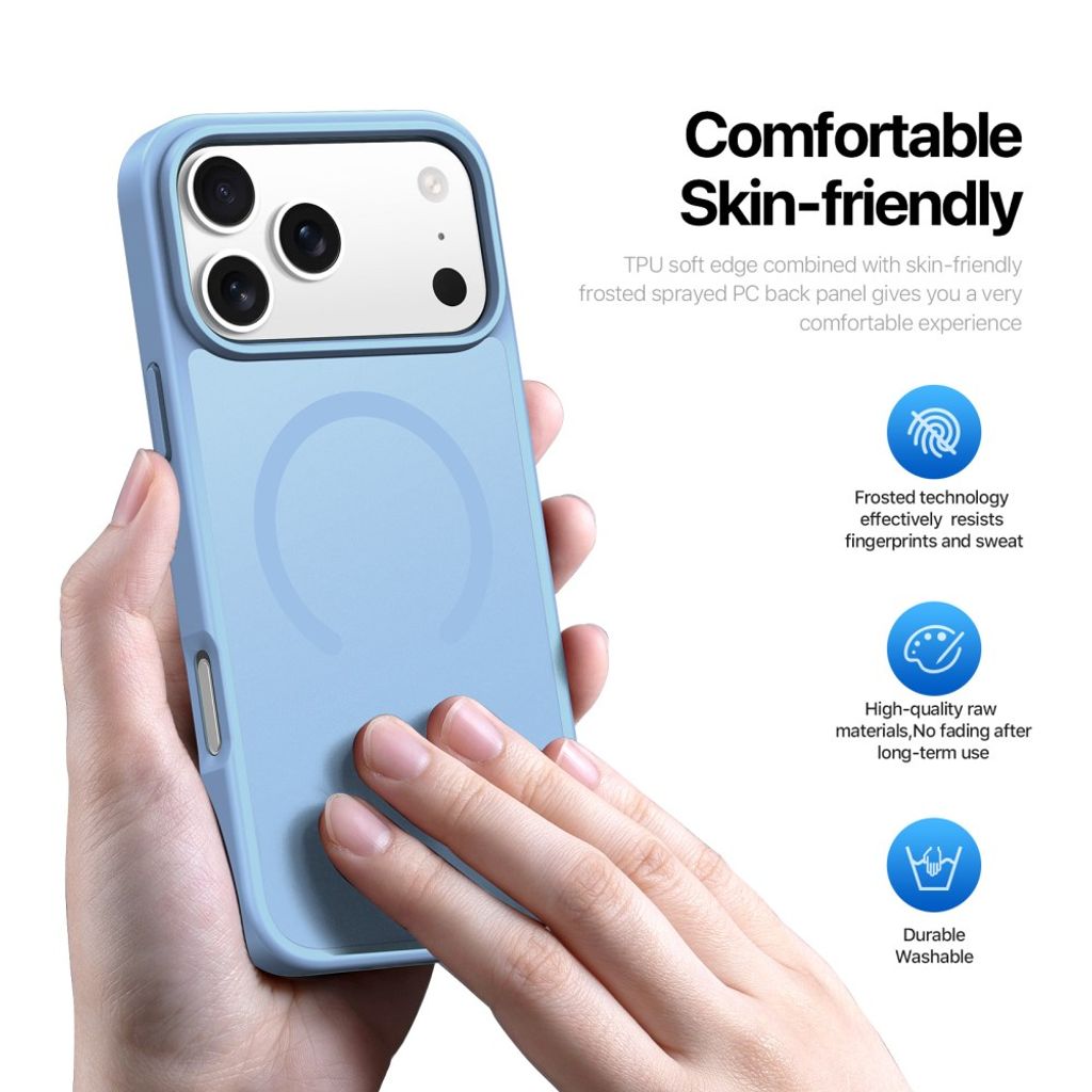 Dux Ducis iPhone 17 Pro Max/iPhone 18 Pro Max Kuori Yind Series MagSafe Sininen