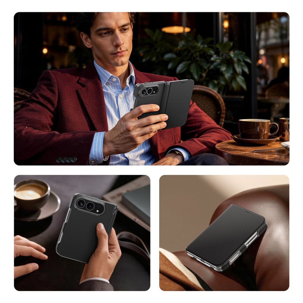 Dux Ducis iPhone Duo Kotelo Fort Series Musta