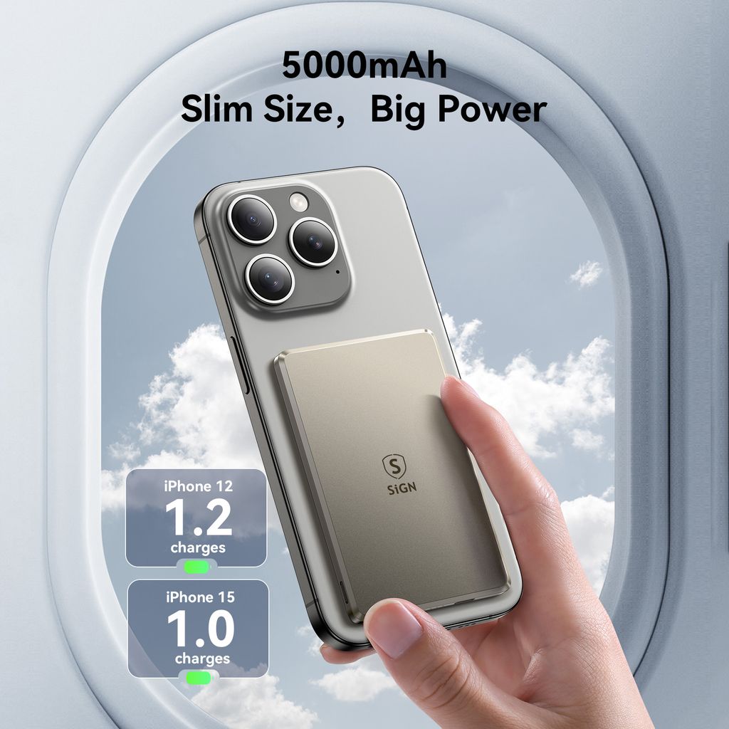 SiGN MagSafe-powerbank Ultra Slim 5000 mAh 20W