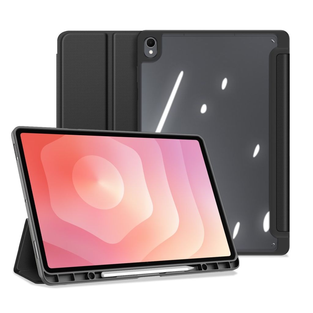Dux Ducis Samsung Galaxy Tab S12 Plus Kotelo TOBY Series Musta