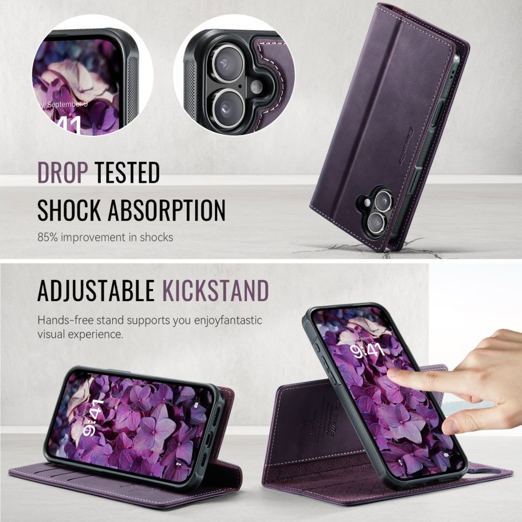 CaseMe iPhone 17 Kotelo C49 Series Violetti