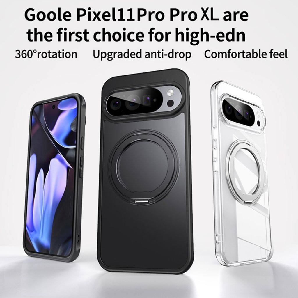 Google Pixel 11 Pro XL Kuori MagSafe rengas Musta