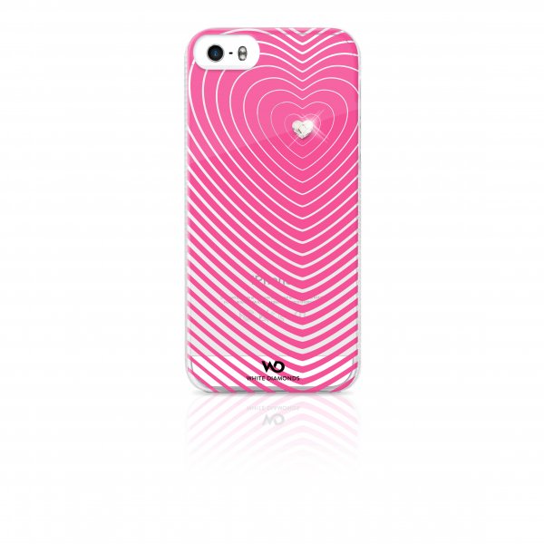 White Diamonds iPhone 5/5S/SE 2016 Kuori Heartbeat Pinkki