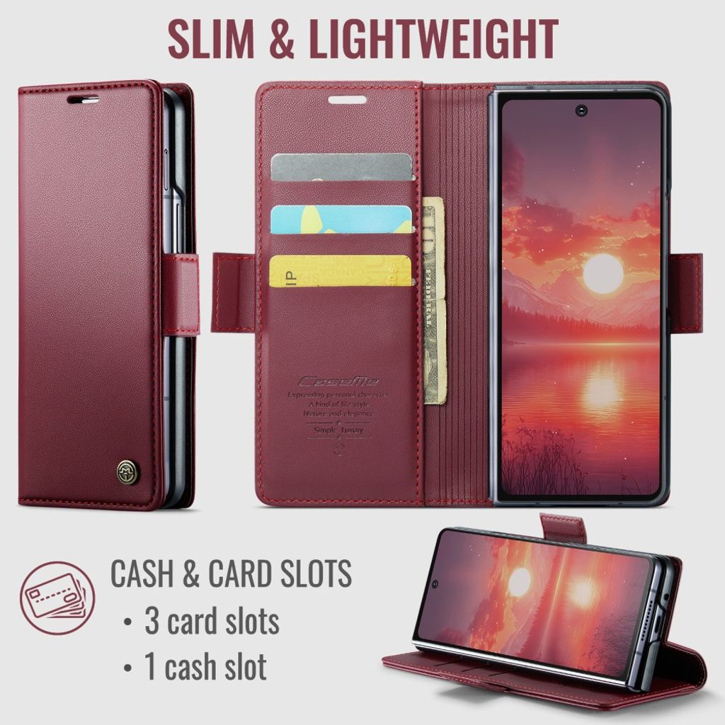CaseMe Samsung Galaxy Z Fold 8 Ultra Kotelo 023 Series Punainen