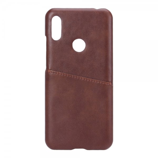 Onsala Huawei Y6 2019 Kuori, jossa korttipaikka, ruskea