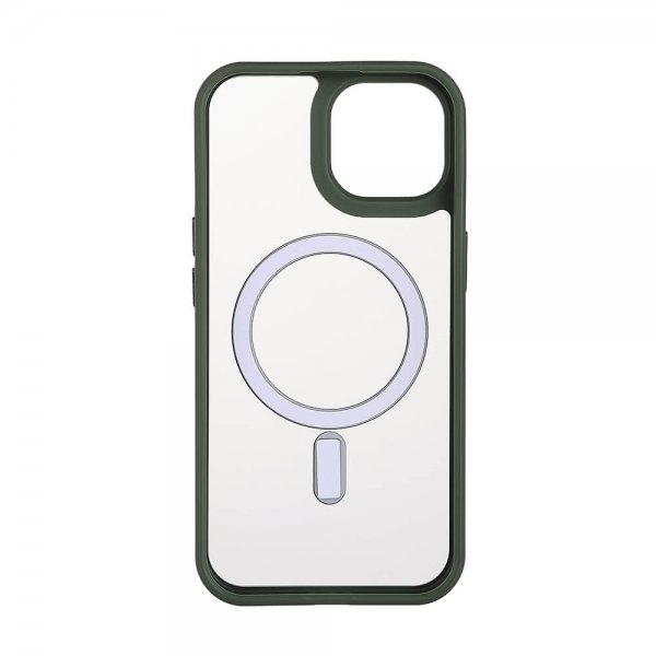 Onsala iPhone 15 -kuori Bumper MagSeries, vihreä