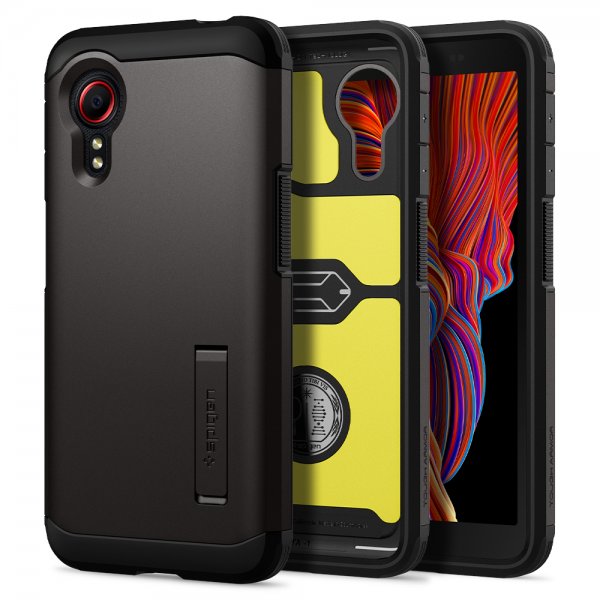 Spigen Samsung Galaxy XCover 5 kuori Tough Armor Gunmetal