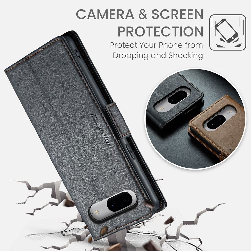 CaseMe Google Pixel 8 Kotelo 023 Series Musta