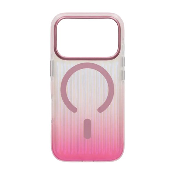 iPhone 17 Pro -kuori, aallotettu, MagSafe, pinkki