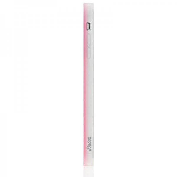 iDecoz iPhone Xr -kuori, neliömallinen, neon pinkki
