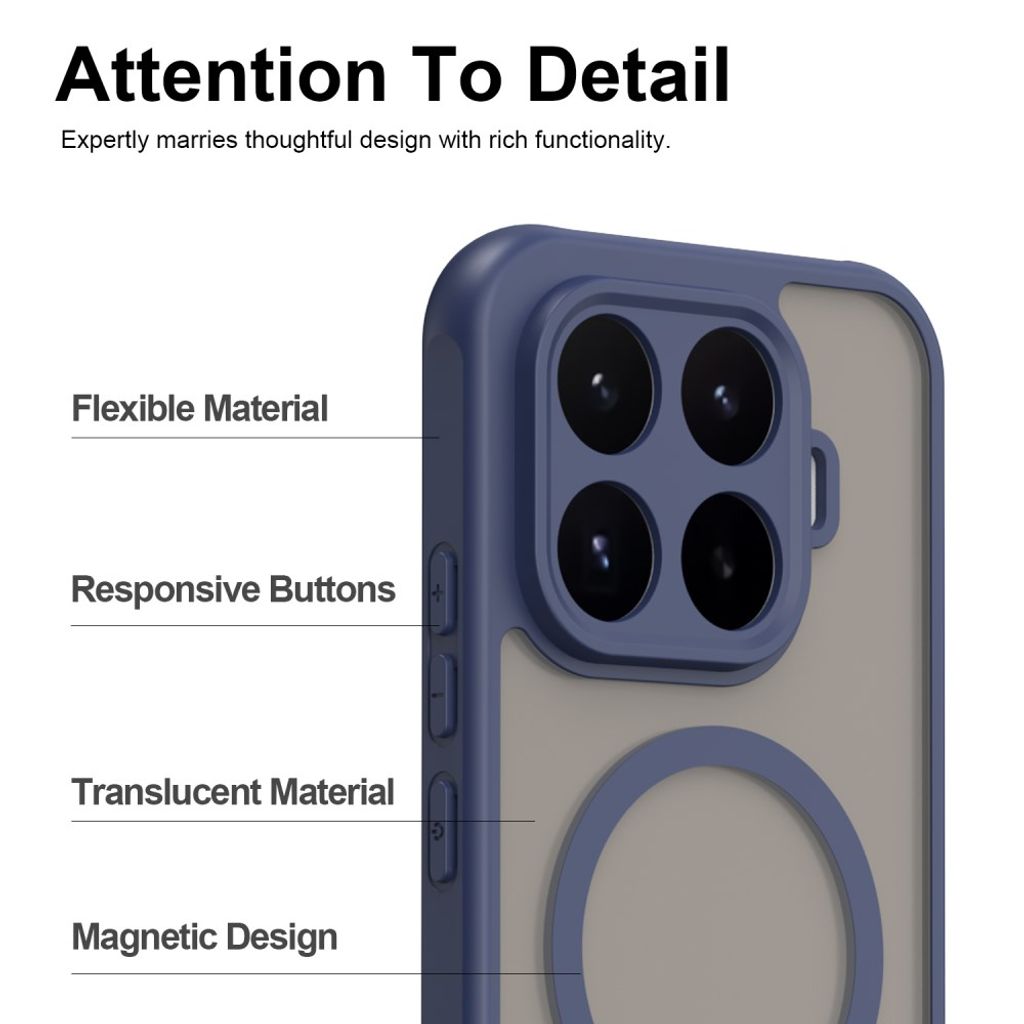 Xiaomi 17T Kuori Pesty MagSafe Sininen
