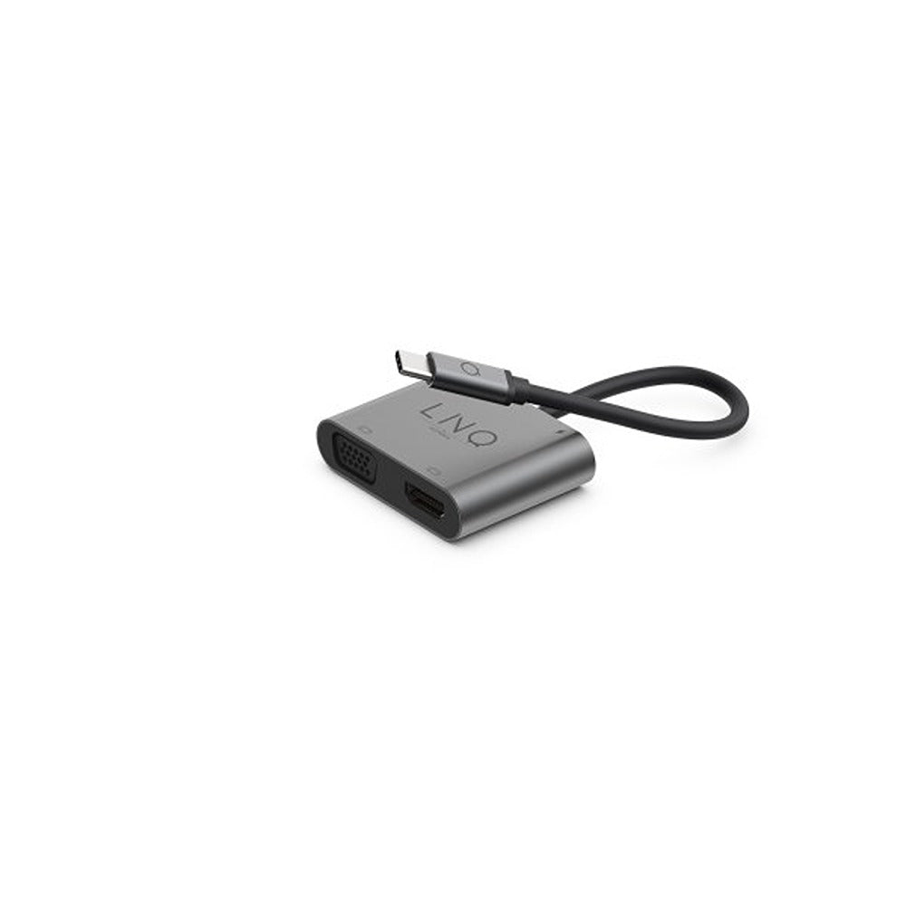 LINQ by Elements 4-in-1 USB-C-moniporttikeskitin