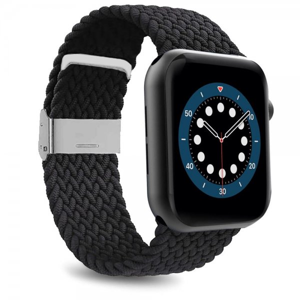 Puro Apple Watch 44/45/46mm/Apple Watch Ultra ranneke Loop Musta
