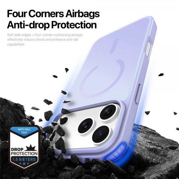 Dux Ducis iPhone 17 Pro -kuori Yind Series MagSafe, violetti