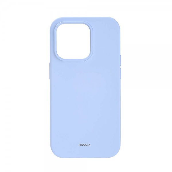 Onsala iPhone 14 Pro Silikonikuori Vaaleansininen
