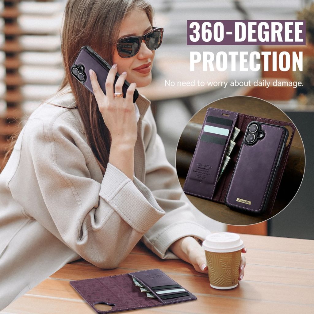CaseMe iPhone 17 Kotelo C49 Series Violetti