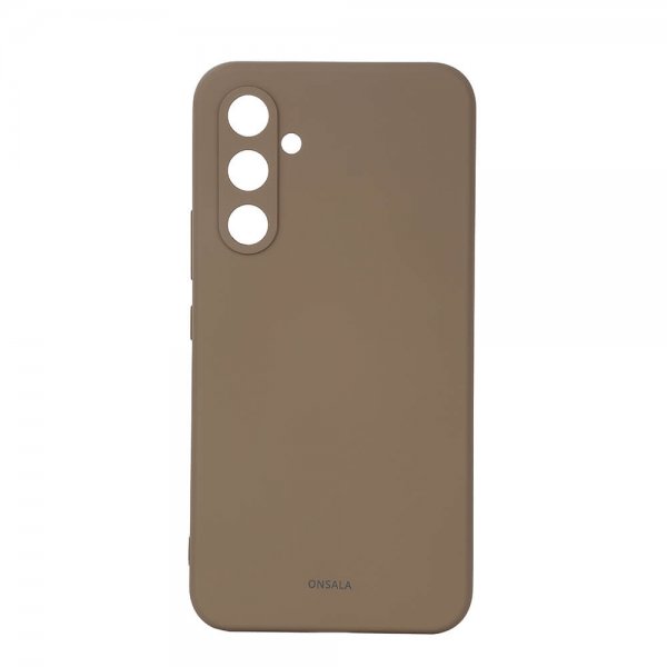 Onsala Samsung Galaxy A55 -silikonikuori, ruskea