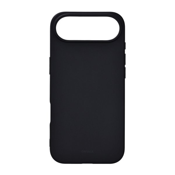 Onsala iPhone Air -kuori, silikonituntu, musta