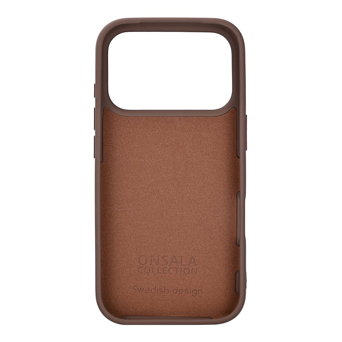 Onsala iPhone 17 Pro/iPhone 18 Pro Kuori Silikonin tuntu Chocolate
