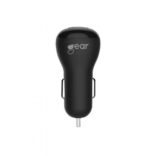 Gear Autolaturi 1xUSB 1A Musta