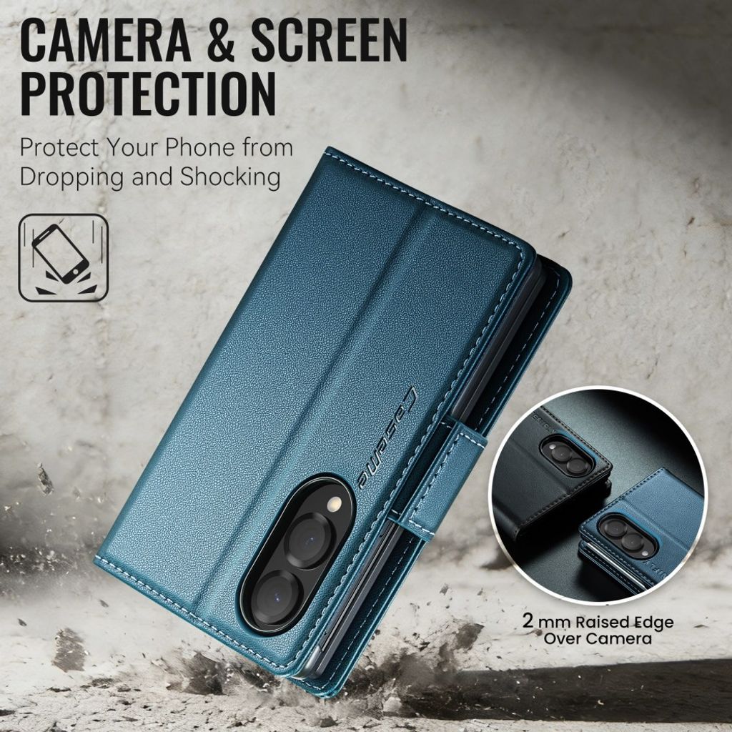 CaseMe Samsung Galaxy Z Fold 8 Kotelo 023 Series Sininen