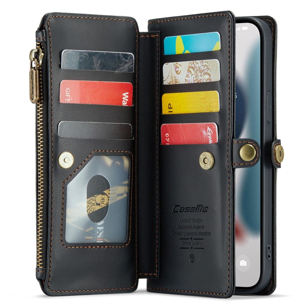 CaseMe iPhone 13 Pro Max Kotelo C36 Series Musta