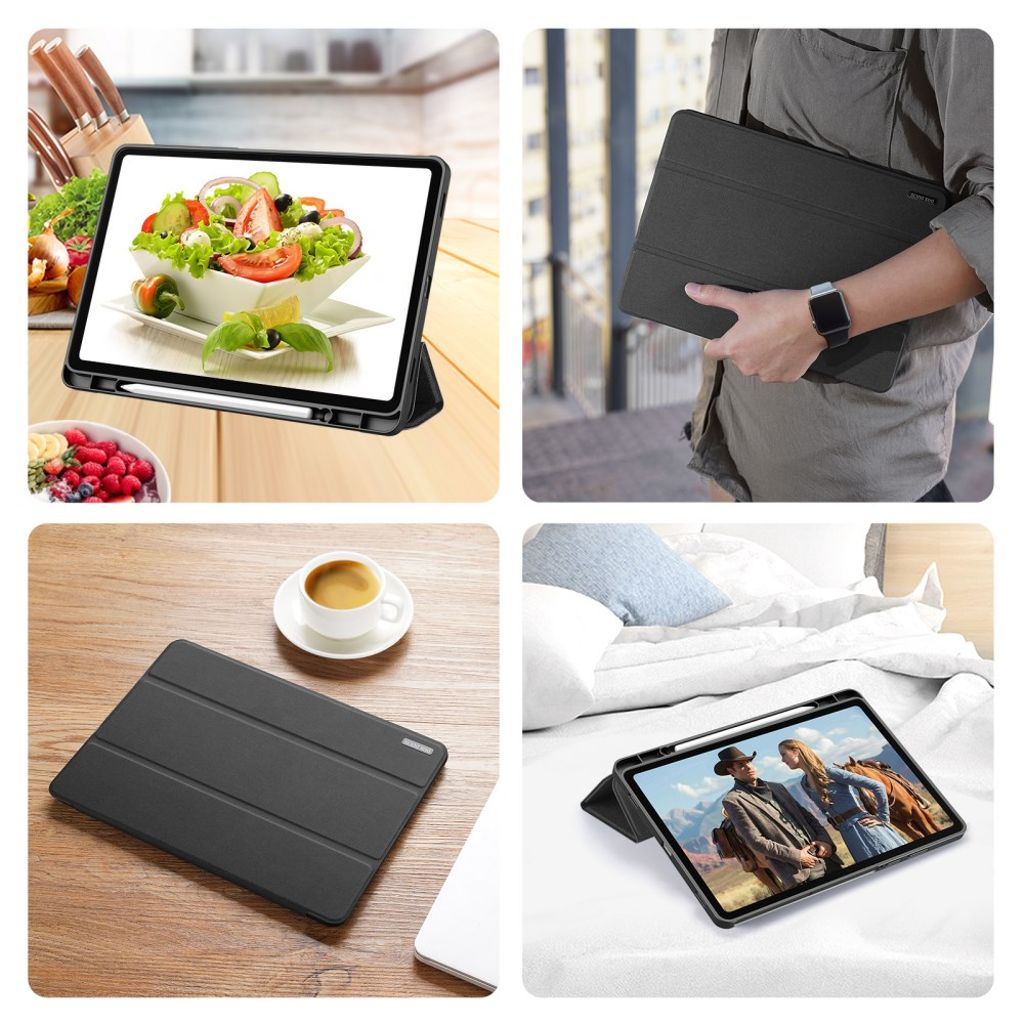 Dux Ducis Samsung Galaxy Tab S11 Kotelo DOMO Series Musta