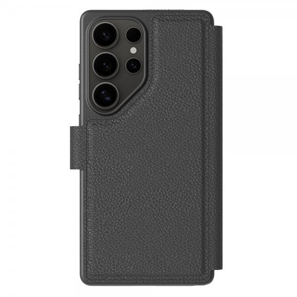 agood company Samsung Galaxy S25 Ultra Kotelo Pyöreä Lompakkokotelo Musta