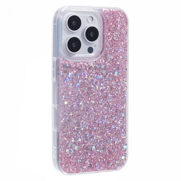 Nordic Covers iPhone 16 Pro Max Kuori Sparkle Series Blossom Pink