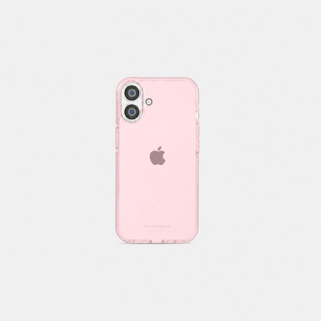 MobileFriend iPhone 16 Kuori Seethrough Vaaleanpunainen