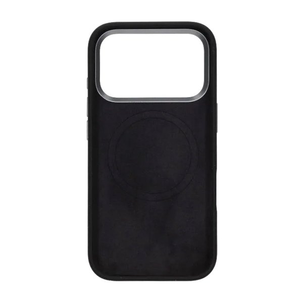 iPhone 17 Pro Silikonkuori MagSafe-jalustalla Musta
