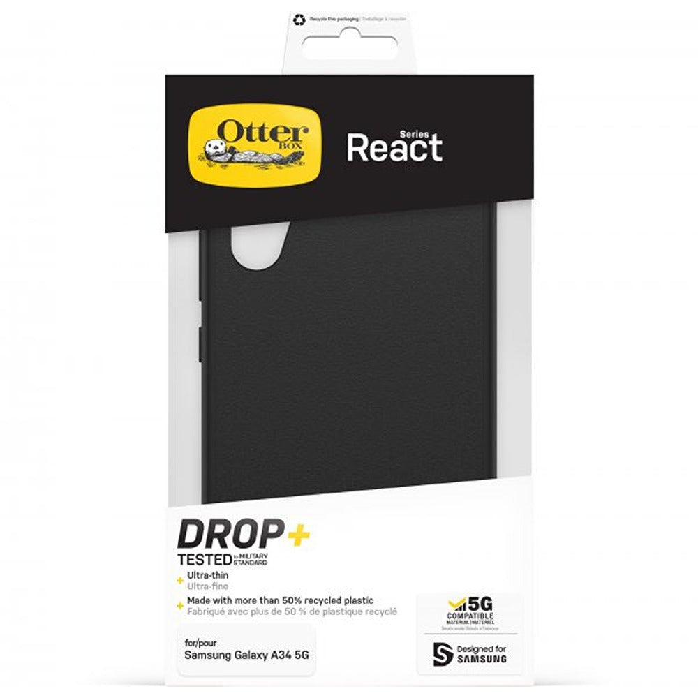 Otterbox Samsung Galaxy A34 5G Kuori React Musta