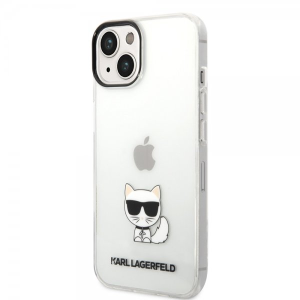Karl Lagerfeld iPhone 14 -suojakuori Printed Choupette läpinäkyvä