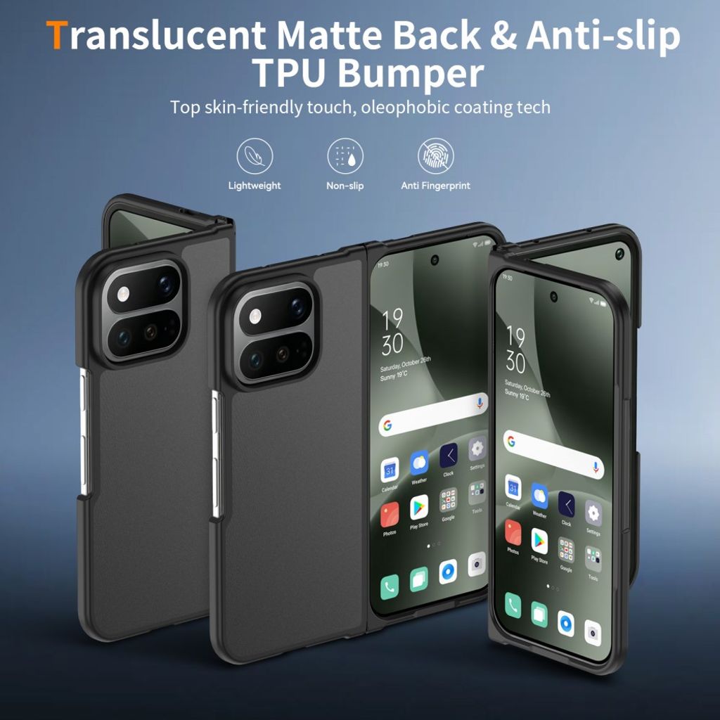 Google Pixel 11 Pro Fold Kuori Huurteinen Musta