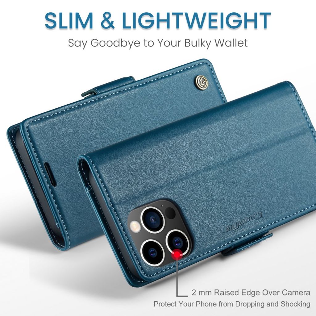 CaseMe iPhone 13 Pro Kotelo 023 Series Sininen