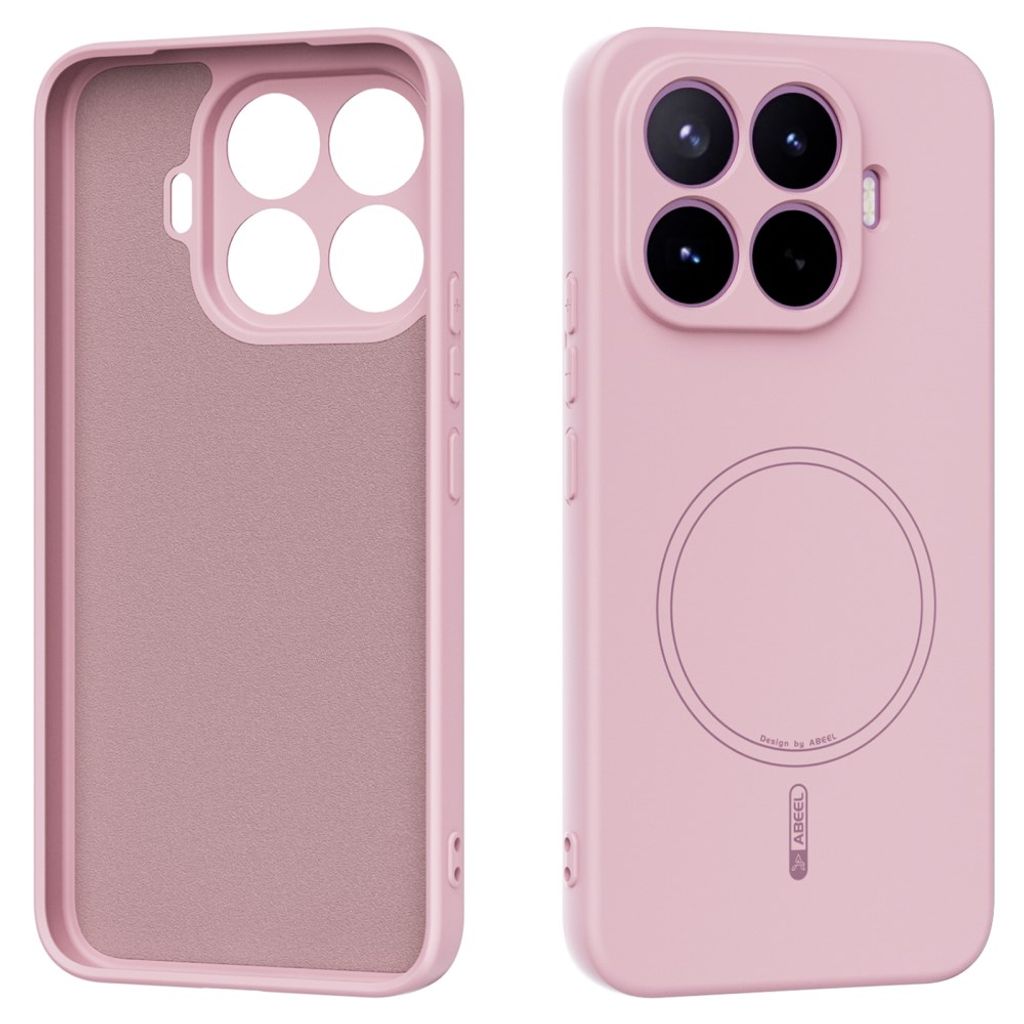 ABEEL Xiaomi 17T Pro Kuori Silikoni MagSafe Vaaleanpunainen