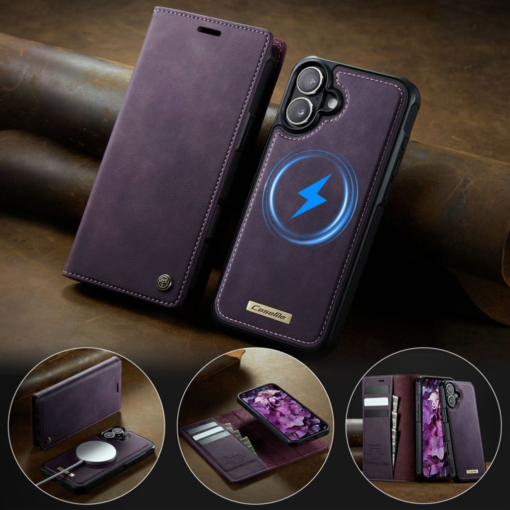 CaseMe iPhone 17 Kotelo C49 Series Violetti