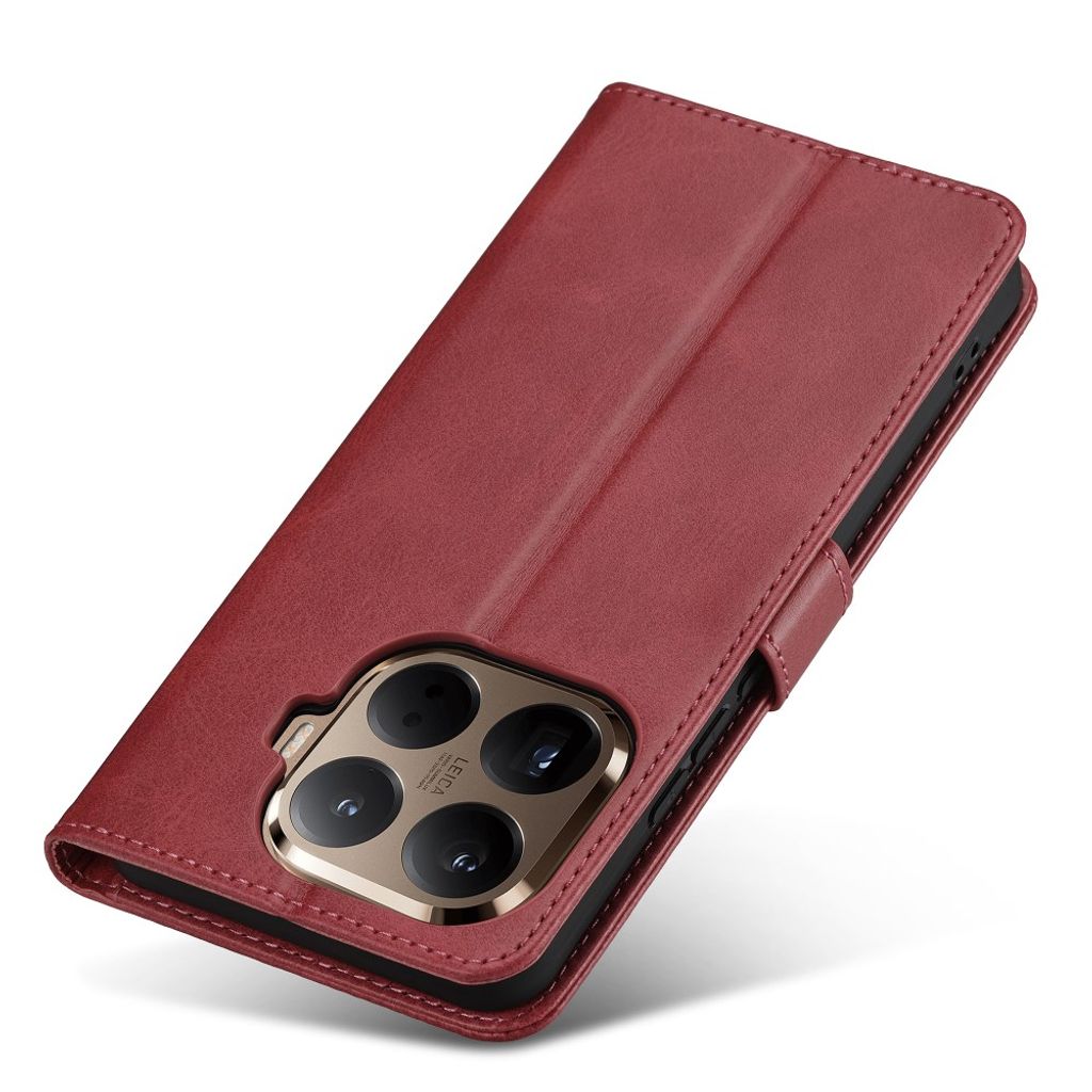 Lc.Imeeke Xiaomi 17T Pro Kotelo Korttitaskulla Telinetoiminto Vaaleanpunainen