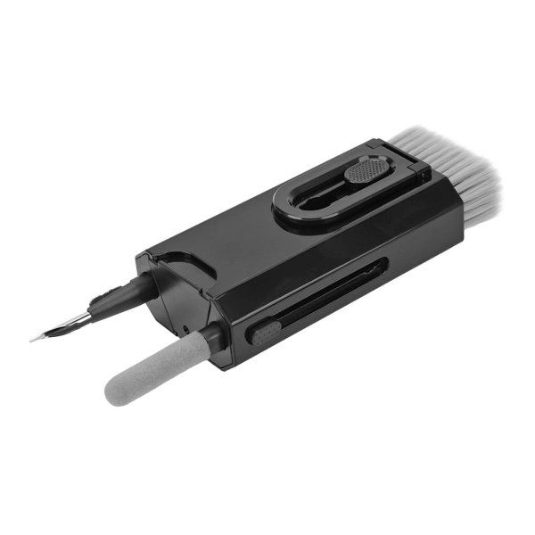 8-in-1 Monitoiminen elektroniikan puhdistin mobiilille, kuulokkeille ja tietokoneelle - Musta