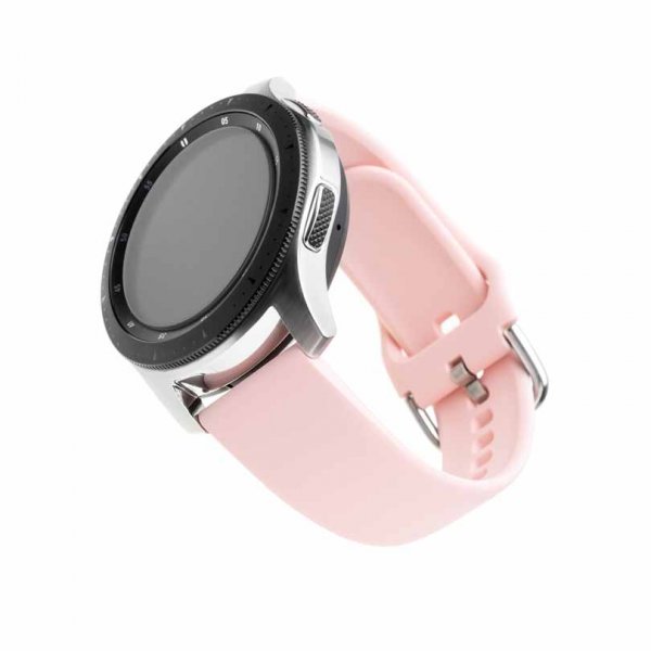 Kiinteä Samsung Galaxy Watch 22mm Silikoniranneke Pinkki