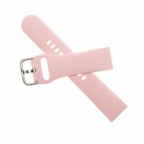 Kiinteä Samsung Galaxy Watch 22mm Silikoniranneke Pinkki