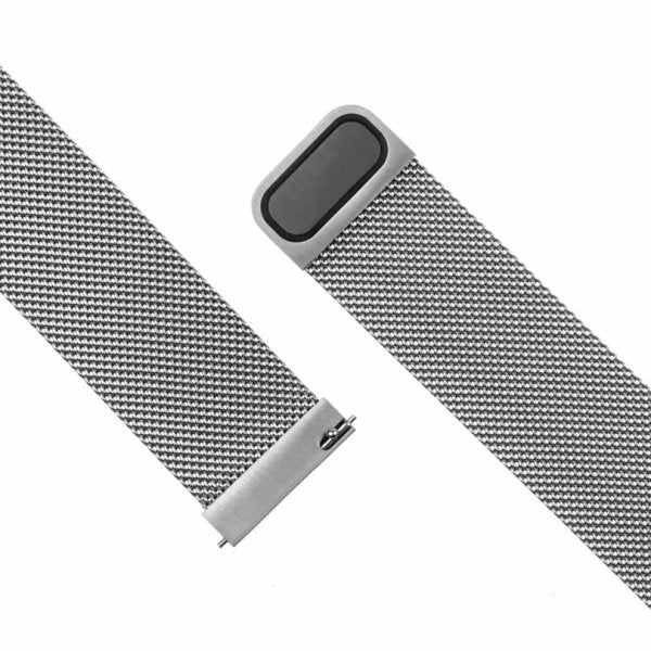Kiinteä Samsung Galaxy Watch 22mm ranneke, Mesh, hopea