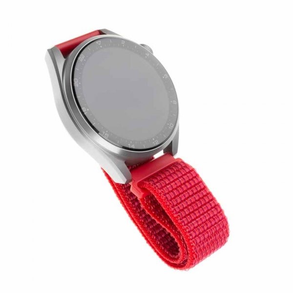 Korjattu Samsung Galaxy Watch 20mm nailonranneke punainen