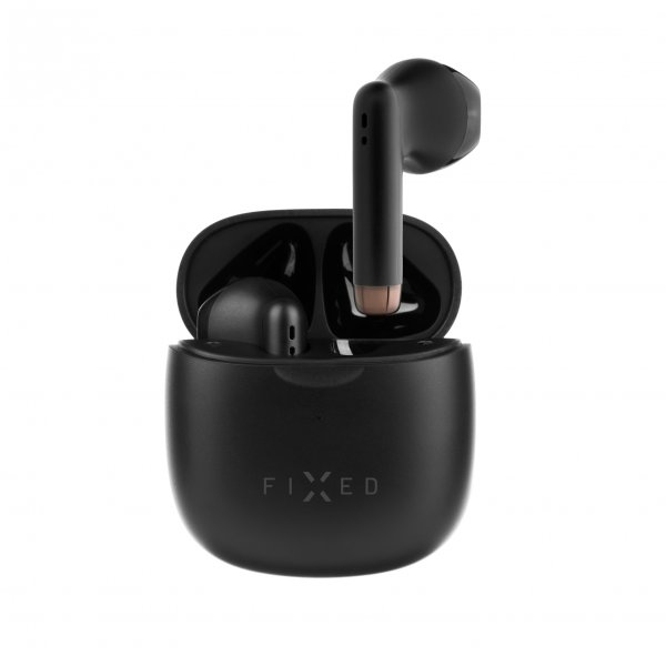 Kiinteät langattomat kuulokkeet True Wireless Headphones, musta