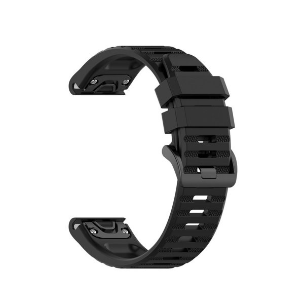 Kiinteä Garmin QuickFit 26mm ranneke silikoni, musta