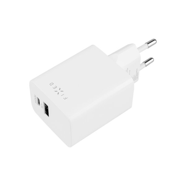Fixed Laddare Dubbel Port 45W USB-C PD & USB-A