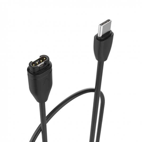 Fixed Laturi Garmin Smartwatch USB-C 1m Musta