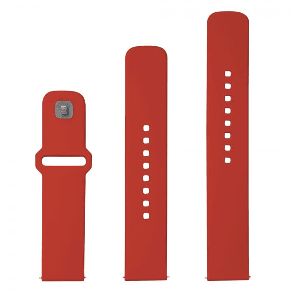 Korjattu Samsung Galaxy Watch 20mm Ranneke Silikoni Urheilullinen Ranneke Punainen