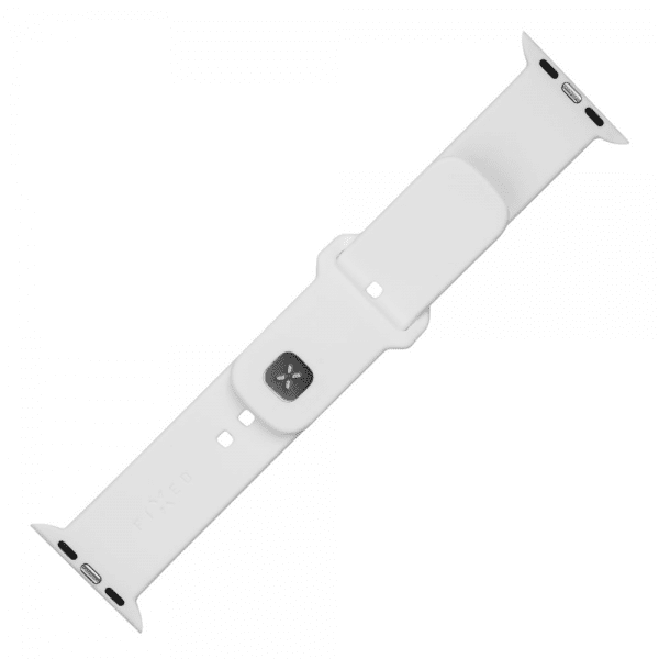 Kiinteä Apple Watch 44/45/46mm ranneke silikoni Sporty Strap valkoinen